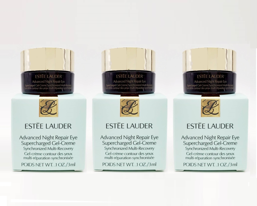 ESTEE LAUDER 雅詩蘭黛 特潤全能修護亮眼霜3ML*3瓶(新版特潤眼部超能量修護霜)百貨專櫃貨